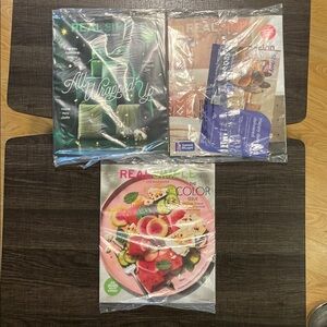 Colorful set of Real Simple Magazines